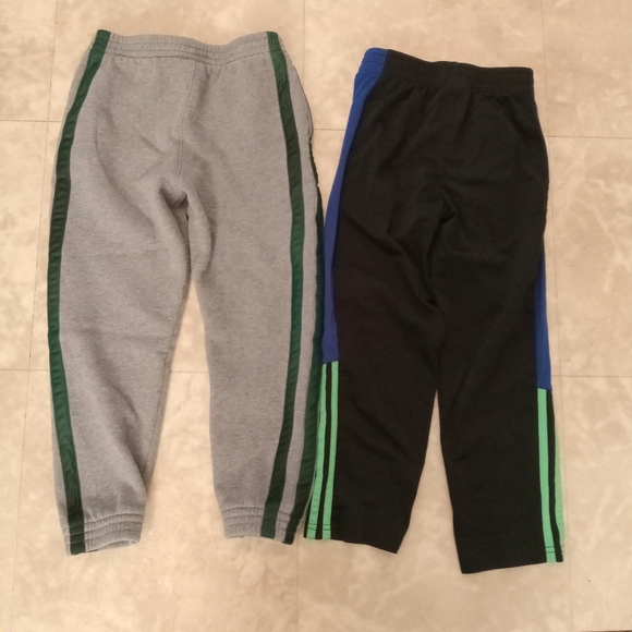 Adidas boys joggers sweatpants atathletic pants bundle size 7 black gray blue - Picture 9 of 11